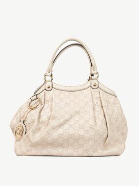Gucci Sukey Guccissima Beige Leather Tote
